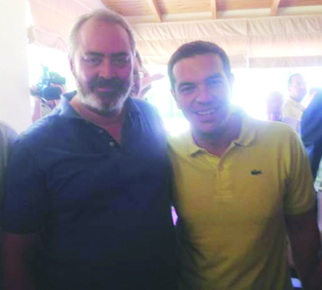 Tsypras junto al diputado Alejandro Bodart